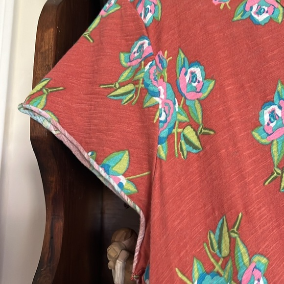 MATILDA JANE Light Brown/Pink/Green/White Looks To Frill Dress, Size Large, GUC. - Picture 4 of 9